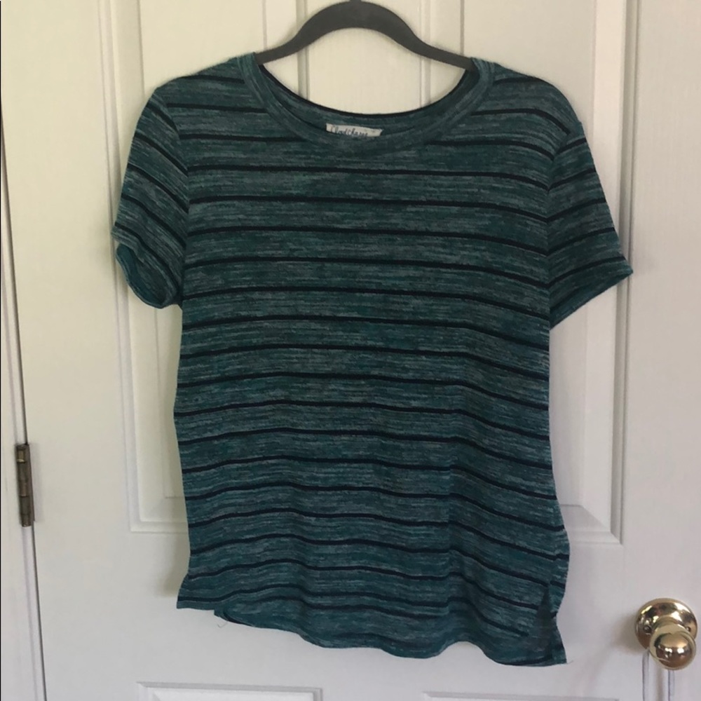 Teal striped tee